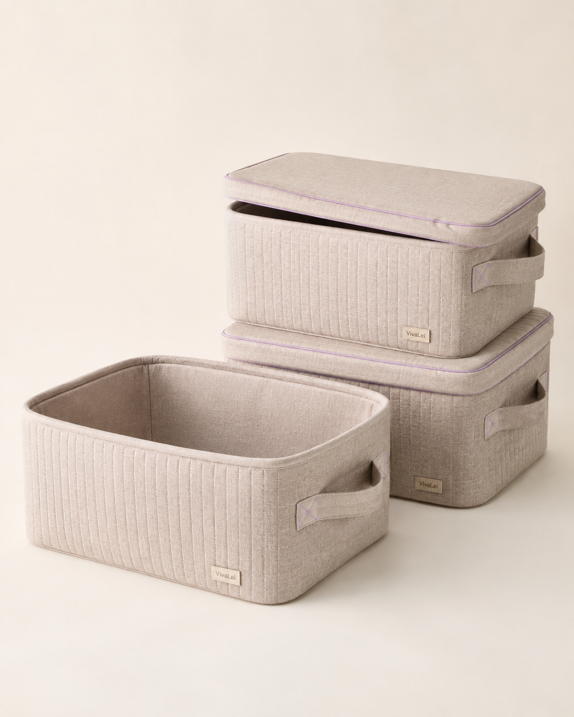 Organizer VivaLei in tessuto – Set 3 contenitori